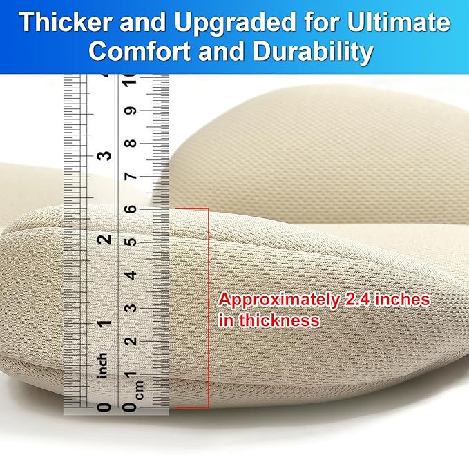 Infant Car Seat Insert – Breathable Head Support for Newborn to Toddler 0-3 Years, Soft Non-Sticky Baby Car Seat Cushion, Universal Carseat Insert Support for Stroller, Swing & Carrier