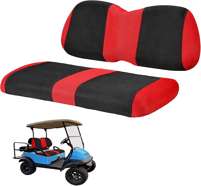 Golf Cart Seat Covers Club Car Dress UP Older Golf Cart Durable Breathable Material Fit for Club Car Precedent OEM Ordinary Seat Cushion Easy to Install