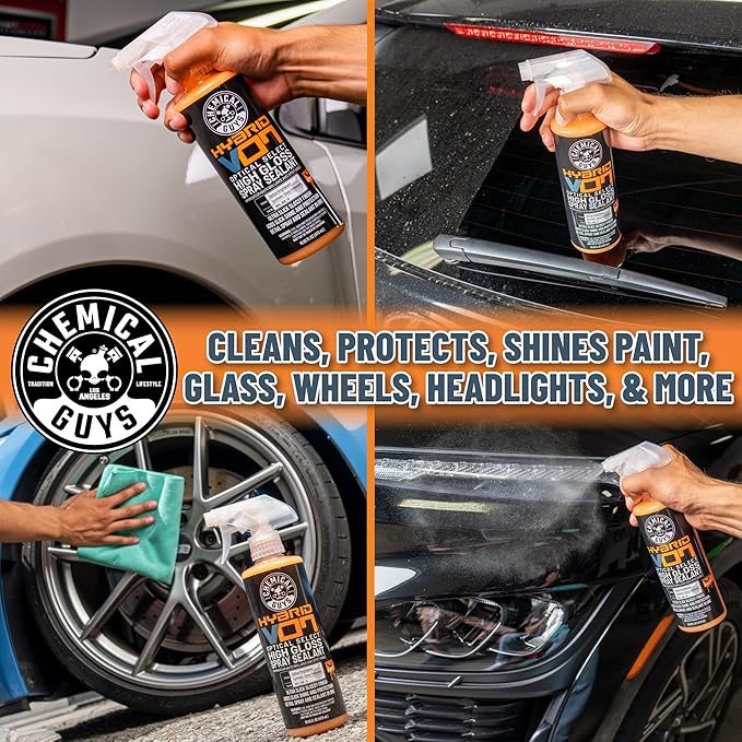 Chemical Guys WAC_808 Hybrid V7 Optical Select High Gloss Spray Sealant & Quick Detailer (Safe for All Finishes Including Ceramic Coatings), 128 fl oz (1 Gallon), Orange Scent