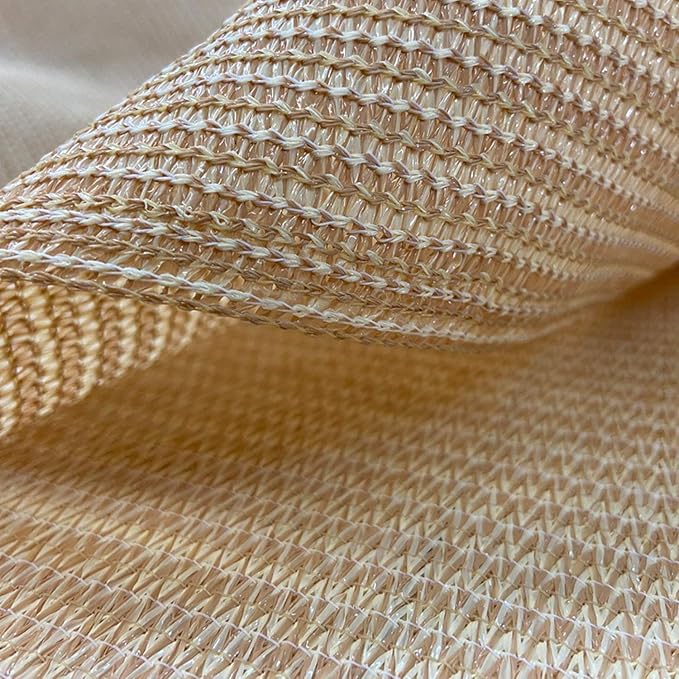 Sun Shade Privacy Panel with Grommets on 4 Sides for Patio, Awning, Window Cover, Pergola or Gazebo (Banha Beige, 10' x 10')