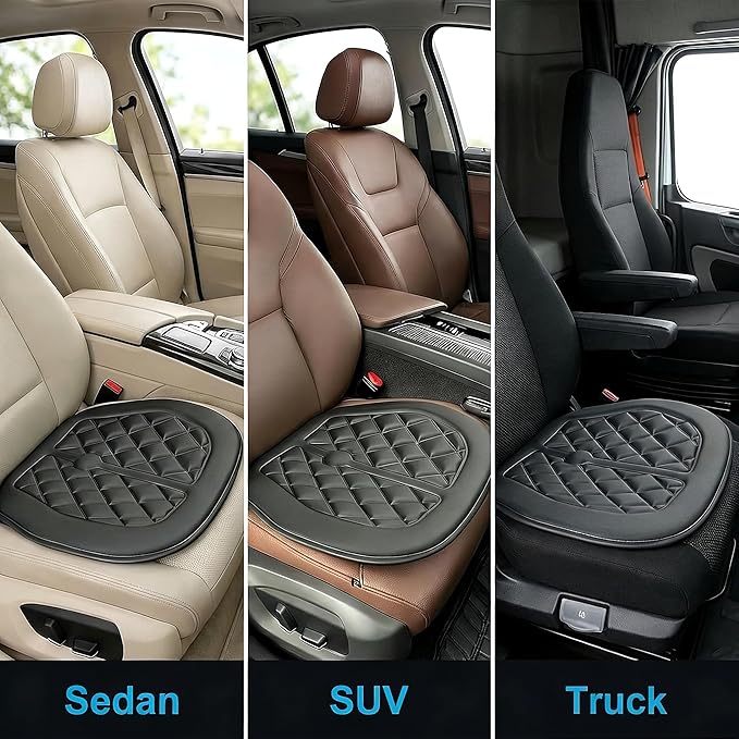 Big Ant Memory Foam Car Seat Cushion for Driver - Heightening Seat Pad for Short Drivers, Relieves Pressure for Long Drives - Non-Slip Car Booster Cushion for Office, Truck, Wheelchair