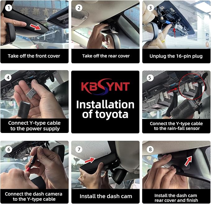 4K Dash Cam for 2024 2025 2026 Toyota Grand Highlander XLE Limited Platinum (AS10),OEM-Style,UHD 2160P Video, Built-in WiFi & APP, Loop-Recording,G-Sensor,Plug & Play,64GB Card