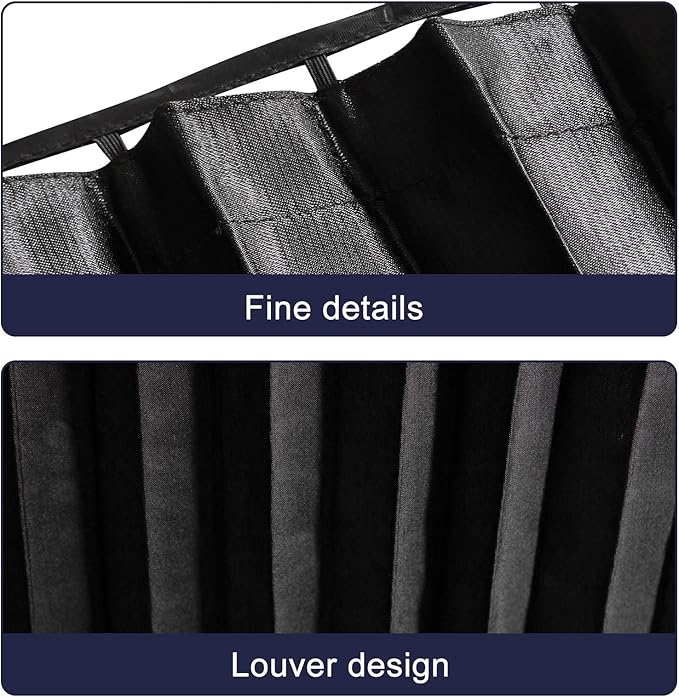 ZATOOTO Car Side Window Sun Shades - Privacy Magnetic Black 2 Pcs Covers Blinds Curtains - Auto Accessories Sunshades Keeps Cooler Screen for Baby Sleeping