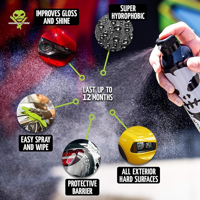 Voodoo Ride VR8002 Nano Technology Sealant with Hydrophobic Properties of Wax and Ceramic Coats