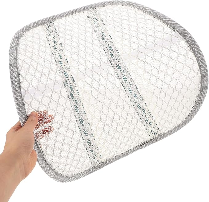 Breathable Car Seat Lumbar Pillow with Cooling Mesh Back Support Pad for Summer Driving Ergonomic Lower Back Relief Cushion for Office Car and Travel Random Color