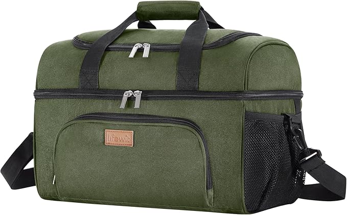 Lifewit Insulated Cooler Bag, 32/48 Can Large Leakproof Beach Cooler, Lightweight Portable Double Layer Soft-Sided Travel Ice Chest for Camping, Kayaking, Road Trips, Grocery Shopping