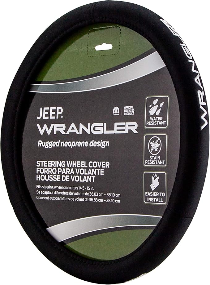 Plasticolor 006712R01 Steering Wheel Cover compatable with Jeep Wrangler
