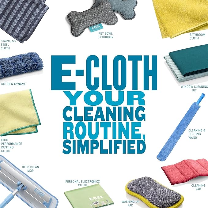 E-Cloth Windshield Haze Eraser - Interior Windshield & Car Window Cleaner Tool, Keeps Mirrors Clean, Spot Washes Inside Glass, Car Cleaning Supplies, Microfiber Sponge, Streak Free Finish - 2 Pack
