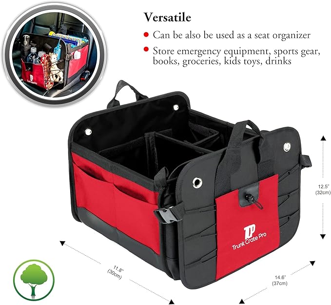 TRUNKCRATEPRO Save 15 per cent off Bundle 2 trunk organizer (red, blue)