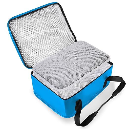 Bodaon Insulated Casserole Carrier Bag, Fits 9x13 and 11x15 Inch Baking Dish with Lid, Casserole Carriers for Hot or Cold Food for Transport (Black)