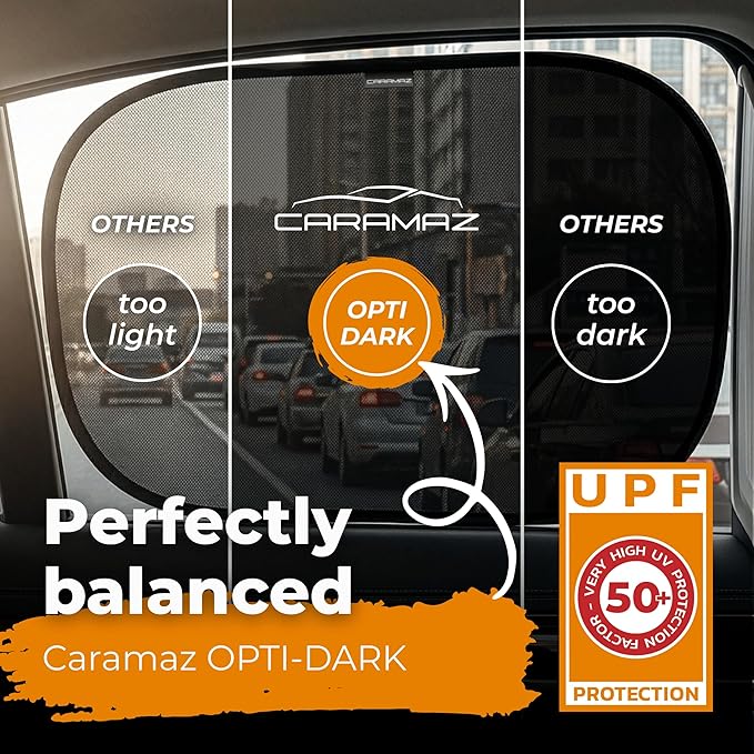 Car Window Shade for Baby with Certified UV-Protection 2 Pack - 20"x12"