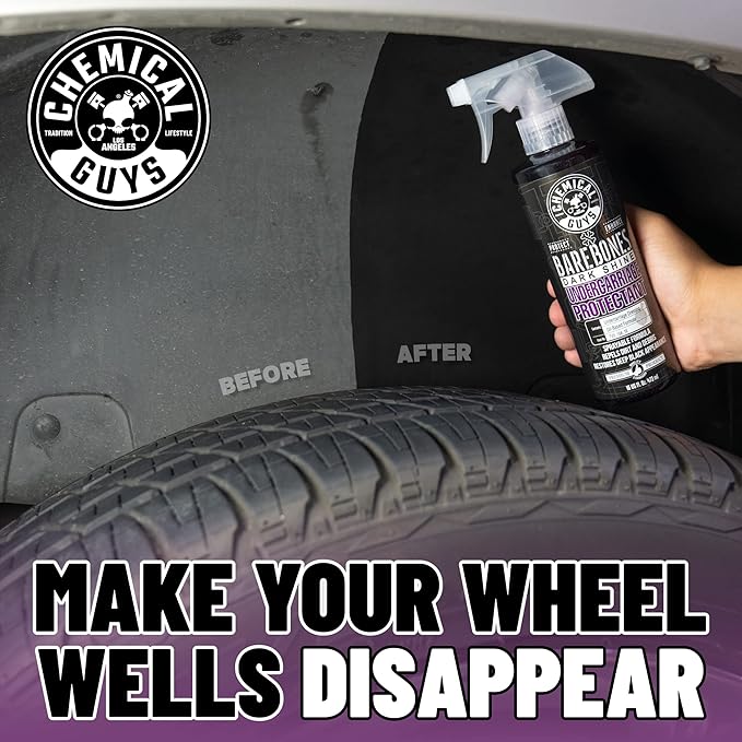 Chemical Guys TVD_104_1602 Bare Bones Premium Dark Shine Spray for Undercarriage, Tires and Trim, Safe for Cars, Trucks, Motorcycles, RVs & More,16 fl oz (2 Pack)