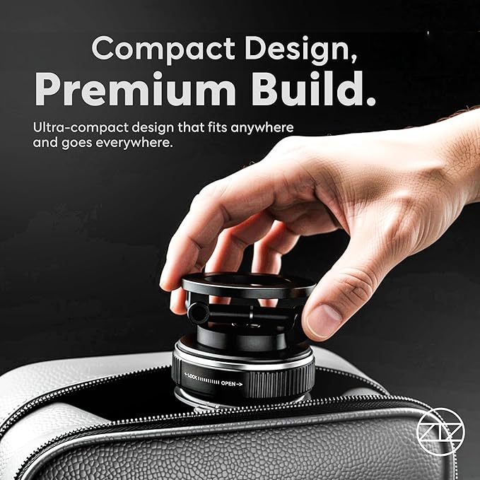 Heavy Duty Magnetic Phone Holder Vacuum Suction Mount Foldable, 360° Adjustable, Car/Office/Gym - Dashboard, Windshield, Window, Mirror, Universal Mount - Magsafe Compatible, iPhone, Samsung, Pixel