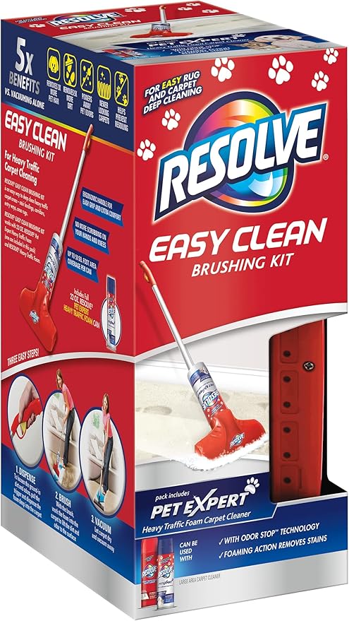 Resolve Pet Expert Easy Clean Carpet Cleaner Gadget Foam Spray Refill, 2 Piece Set (Pack of 2)