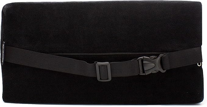 SAMSONITE - Half Moon Lumbar Support Pillow, Elevates Comfort, 100% Pure Memory Foam, Fits Most Seats