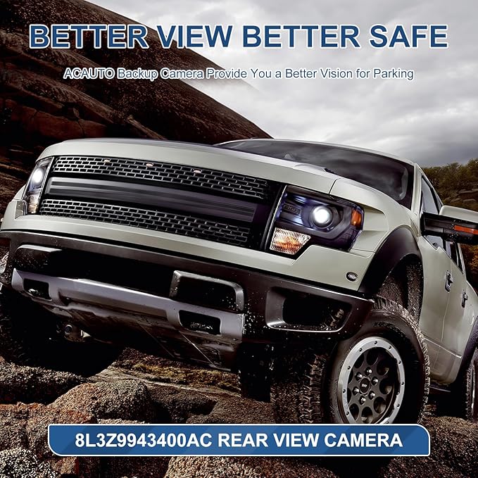 Tailgate Handle W/Reverse Backup Camera Fit for Ford F150 2004-2014,F250 F350 F450 F550 Super Duty 2008-2016,Explorer Sport Trac 2007-2010,Fit for Lincoln Mark LT 2006-2008 View Parking Camera