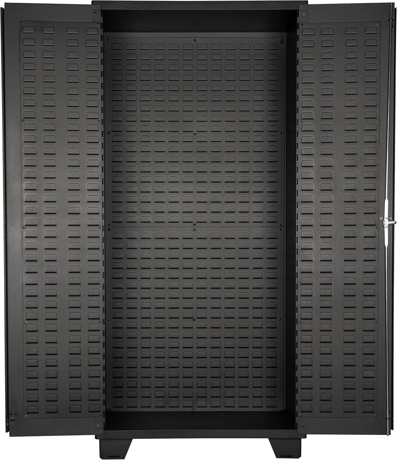 Jamco Tool Storage Cabinets with Bin Mounts, Model DZ, Includes 132 Bins, 36-Inch W x 24-Inch D x 78-Inch H, Red Bins