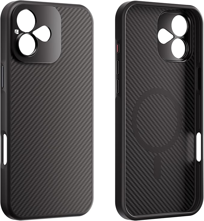 FREEWELL Pro Filmmaker Case for iPhone 16 Plus-17mm Lens & Magnetic Filter Mount Black