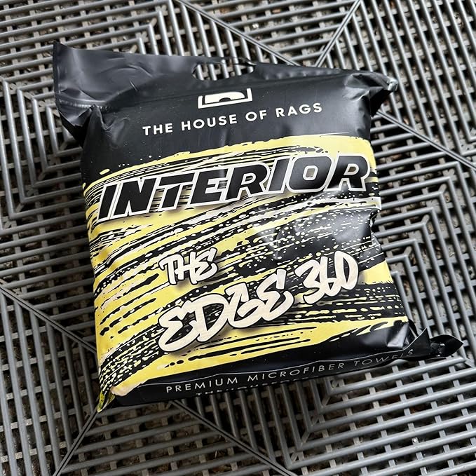 The Edge 360 Interior Microfiber Cleaning Towels, 16x16 inches, Premium Korean Quality, 360 GSM, Yellow, 10 Pack