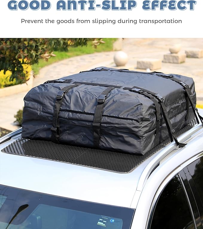 51"x43" Roof Rack Pads,Car Accessories Roof Non-Slip Rug Pad,Car Trunk Anti-Slip Mat,Universal Non-Slip Rooftop Cargo Bag Protective Mat,Suitable for Most Cars,SUV,Pickup or Trucks