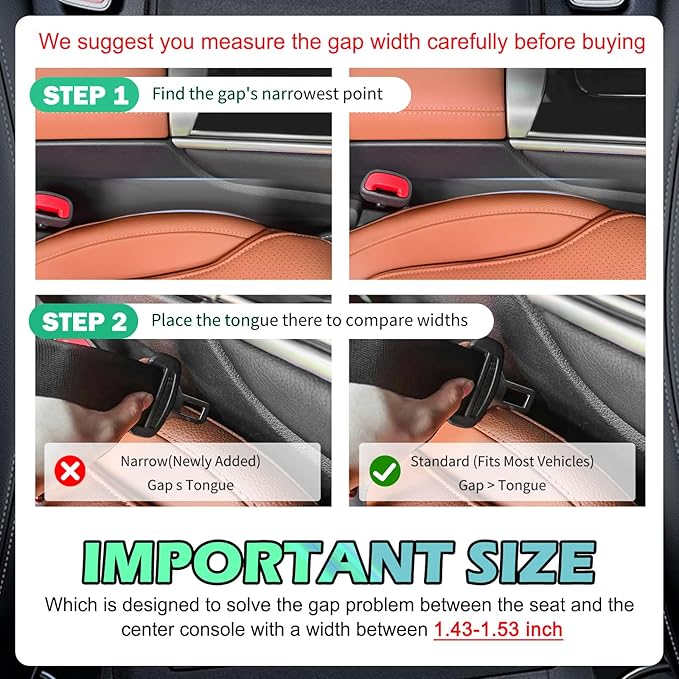 2PCS Car Seat Gap Filler Organizer with Phone Holder,Upgraded Cars Gap Seat Filler Blocks Items from Falling Out,2 in 1 Car in Between Cars Seats Catcher as Center Console Organizer