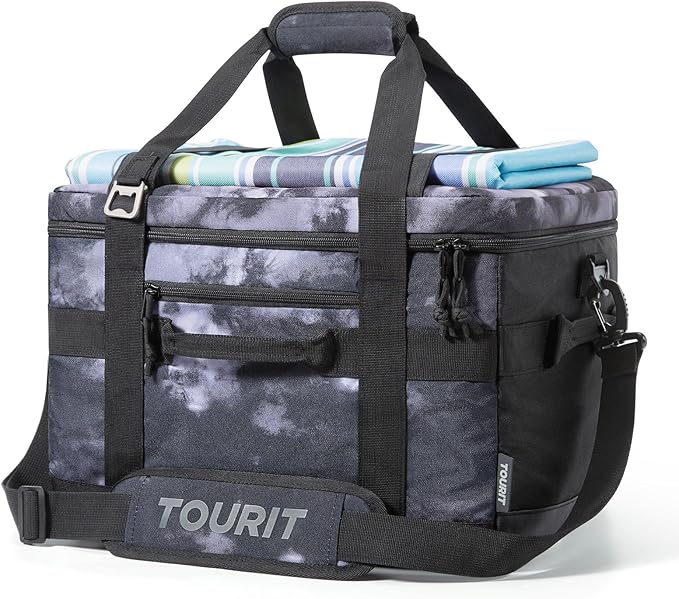 TOURIT Soft Sided Cooler Bag Insulated 48/60 Cans, Large Collapsible & Leakproof Ice Chest for Picnic, Beach, Camping, Travel