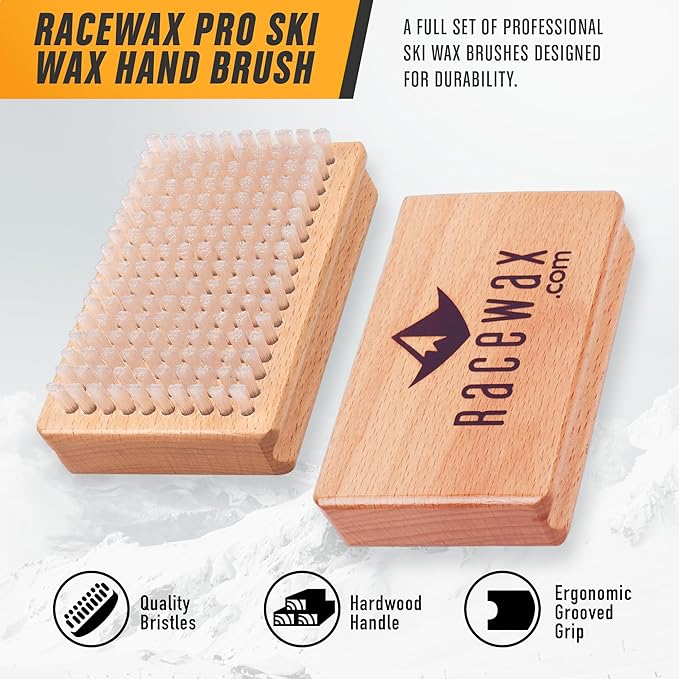 RaceWax Pro Ski Wax Hand Brush Kit