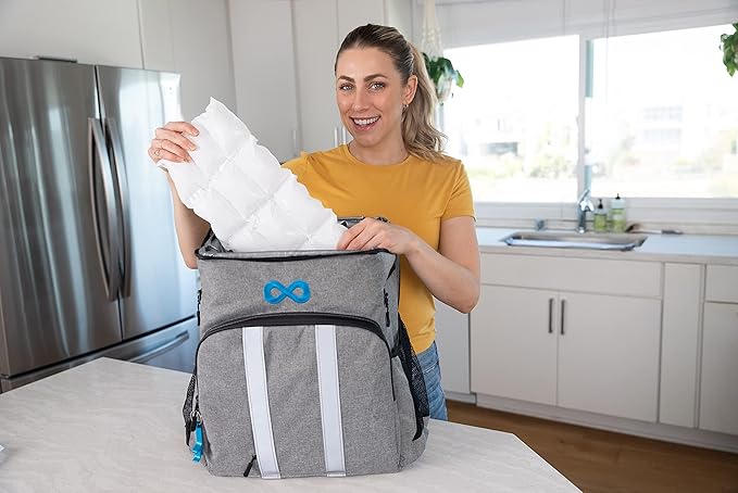 Nice Packs Reusable Dry Ice Packs for Coolers, Lunch Boxes, Frozen Food Shipping - Flexible and Long Lasting (5 Extra Large Sheets)