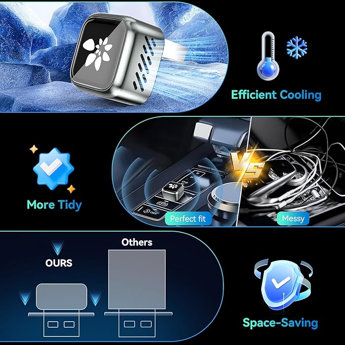 2026 Upgraded Wireless CarPlay Adapter, 2-in-1 Mini CarPlay Adapter for iPhone & Android, 3 Second Auto Stable Connection with Zero Latency, Plug & Play for 2016+ Cars with USB-A/USB-C Ports