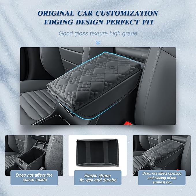 BIBIBO for 2025 Kia K4 Center Console Armrest Cover 2025 Kia K4 EX/LX/GT-Line/GT-Line Turbo Arm Rest Cover 2025 Kia K4 Accessories 2025 K4 Armrest