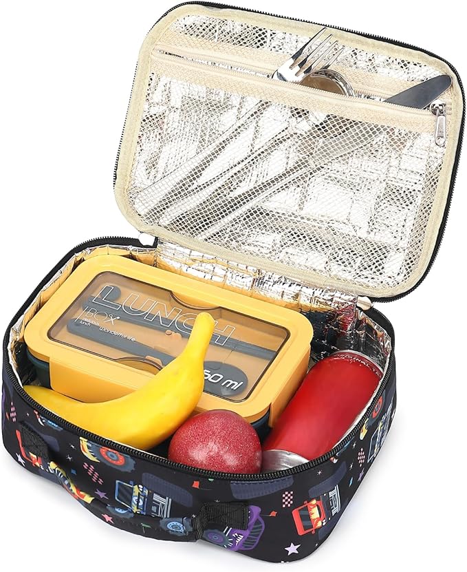 CAMTOP Lunch Box Kids Boys Insulated Lunch Cooler Bag Reusable Lunch Tote Kit for School Travel