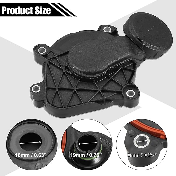 X AUTOHAUX 2760100331 Car PVC Engine Crankcase Vent Valve for Mercedes Benz GLE350 E400 E350 ML350 GLK350 C350 C300 SLK350 R350 2012-2018