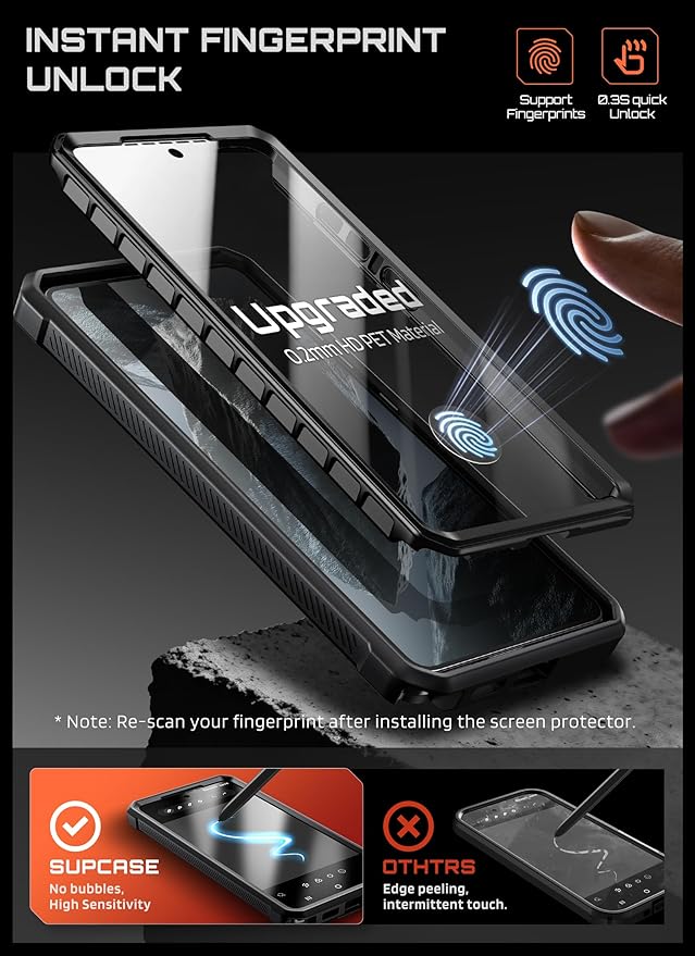 SUPCASE for Samsung Galaxy S26 Ultra Case with Stand, Military-Grade Drop Protection, Compatible with Wireless Charging/MagSafe, Built-in Screen Protector & Front Frame – UB Pro Mag, Aramid