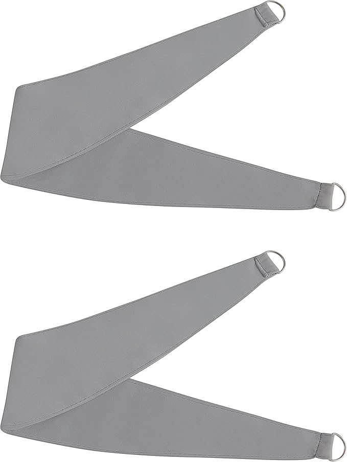 Bujasso Grey 90% Blackout Curtains with Sheer Overlay Mix and Match Double Layer Window Curtains Thermal Insulated 90 inch for Living Room Bedroom Gray Drapes with Tiebacks Grommet Top 54" Wx90 Lx2