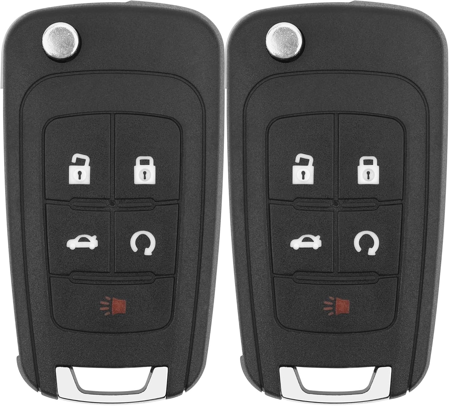 Key Fob Replacement for 2014-2019 Buick Encore/ 10-12 Allure/ 10-16 Lacrosse/ 11-17 Regal/ 12-17 Verano/ 10-19 Chevy Equinox Camaro/ 11-16 Cruze Malibu/ 14-19 Impala/ 12-17 Sonic Keyless,2Pcs