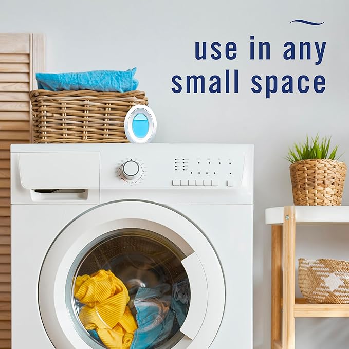 Febreze Bathroom Air Freshener, Odor-Fighting, Plug In Alternative, Air Fresheners for Small Spaces in Home, Bathroom, Kitchen, & Closet, Pet & Litter Box Odor Fighter, Ocean Scent, 4ct