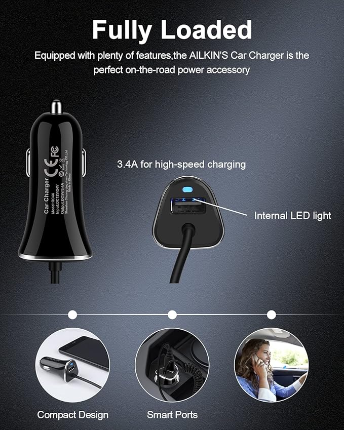 Car Charger USB C for Samsung Galaxy, USB Cigarette Lighter Adapter for iPhone 17e 17 16e 16 Pro Max 15 Plus, Vehicle Auto Cargador Type C Car Charger USBC Galaxy S26 S25 S24 Ultra A17 A16 A15 Z Fold7