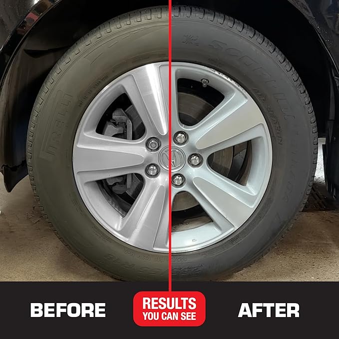Black Magic 120228 Intense Foam Wheel & Tire Cleaner, High-Foaming Formula for Deep Cleaning, Removes Dirt, Grime & Brake Dust – Safe on All Wheels, 22 Fl Oz