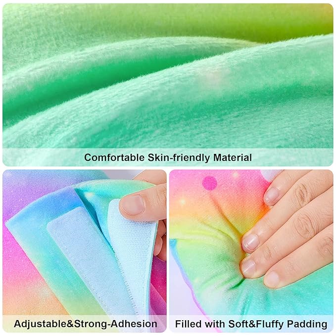 FIODAY Car Seat Belt Covers for Kids Unicorn Seat Belt Pillow Soft Seat Belt Cushion Adjust Seat Strap Pillow Head Neck Support for Children Boys Girls Travel