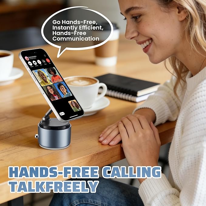 Phone Holder for Magsafe with Wireless Bluetooth Speaker, Cell Phone Stand HD Surround Sound Perfect for Home and Outdoors with Bluetooths Speakers for Desk Compatible with iPhone/Samsung