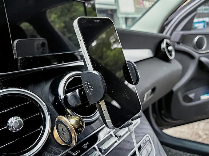 Car Cell Phone Holder Mount for Mini Cooper Countryman Paceman Clubman JCW S R52 R53 R56 R55 R60 F56 F55 F60 R58 F57 All4 CD Accessories Round Air Vent Cellphone Mobile Stand