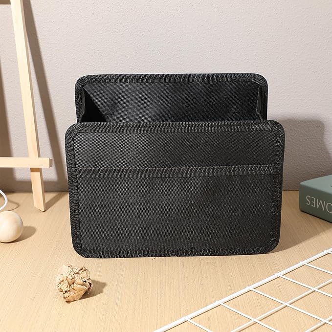 iplusmile Car Storage Hanging Bag Collapsible Trash Bin Foldable Garbage can Organizer for Backseat with Multiple Pockets 5.3X6.7X5.3 Inches Car Bag Organizer for Travel and Daily Use