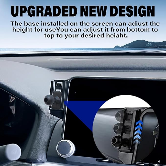 Car Phone Holder for 2024 2025 BMW 5 Series/BMW i5 Accessories Apply to 14.9 Inch Touch Screen 15W Fast Wireless Charger Screen Fixed Clip Cell Phone Mount Hands-Free 360 Degree Rotation