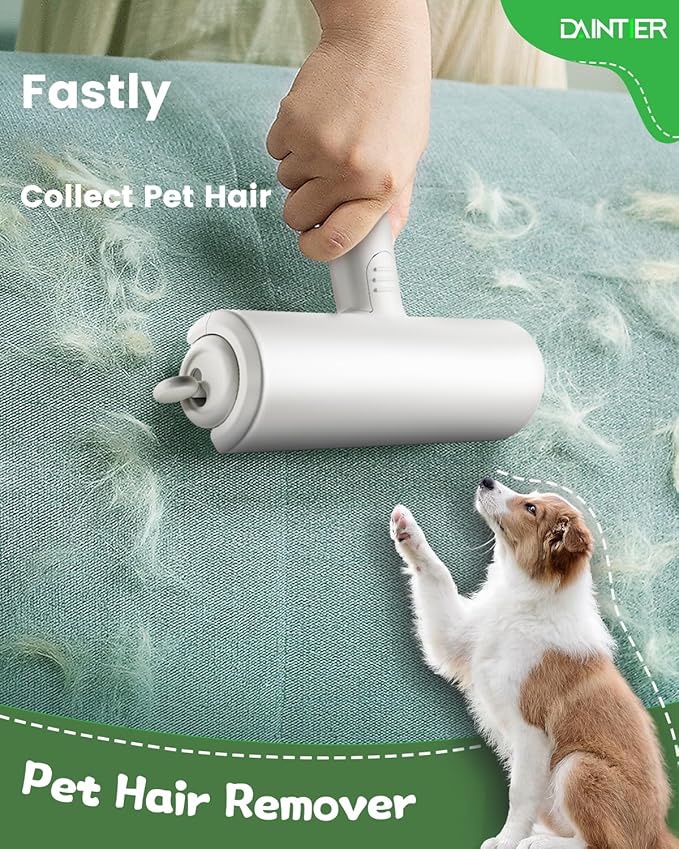 Pet Hair Remover,DAINTIER Reusable Removal Tool,Upgraded Lint Removal for Cat and Dog Hair on Furniture,Carpet,Couch,Car Seat,Clothing