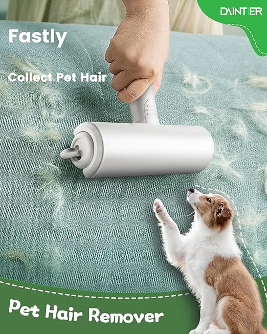Pet Hair Remover,DAINTIER Reusable Lint Roller,Cat and Dog Portable Hair Remover,Upgraded Animal Fur Multi-Surface Removal Tool for Couch, Furniture, Carpet, Car Seat,Clothing