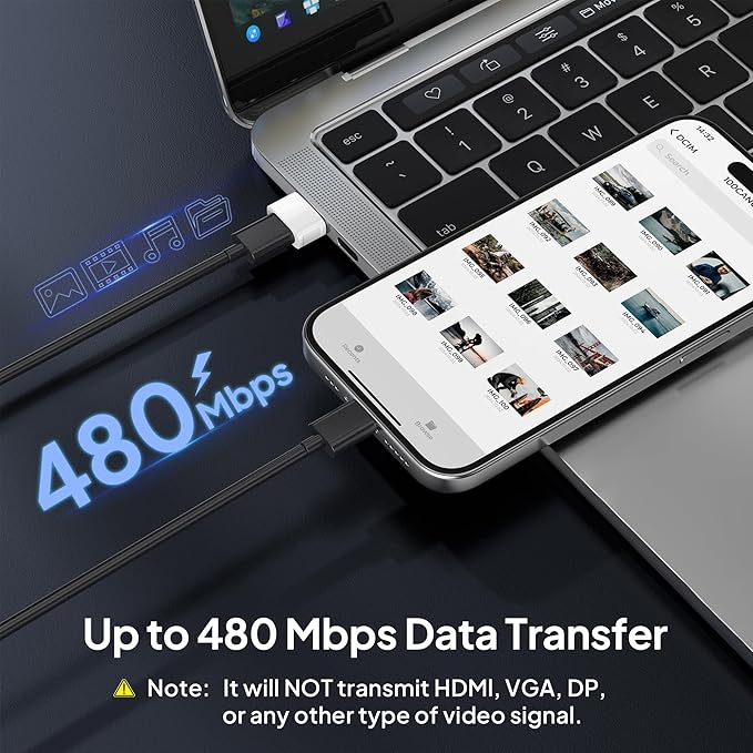 Basesailor for Apple Watch 11 Charger Adapter 3Pack,USB to USB C Converter Type C to USBA Charger Cable USBC Cord Block for iPhone 17 17e Air 16 15 Pro Max,Airpods Pro 3,iPad mini,Samsung Galaxy S26