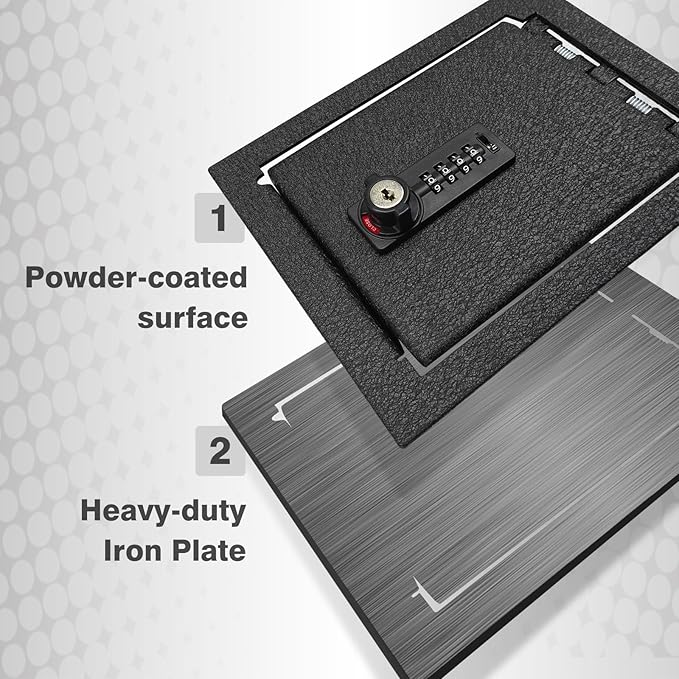 BestEvMod Center Console Organizer Safe Vault LockBox Compatible with Rivian R1T R1S 2022-2025 2026 Pickup Safe Vault Console Storage Interior Organizer with 4 Digit Combo Lock Security Anti-Theft