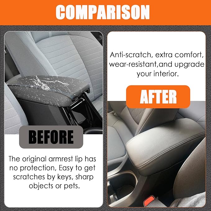 Center Console Cover for 2020-2025 2026 Toyota Corolla - Premium Armrest Lid Protector Easy Installation, No Tools Required for Toyota Corolla 2020 2021 2022 2023 2024 2025 2026