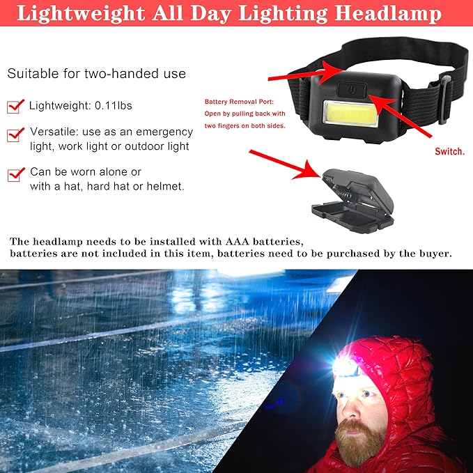 Emergency Roadside Kit for Car,Emergency Kits for Vehicles,Jumper Cables headlamps car Glasses Holder,Roadside Emergency Kit Women Men