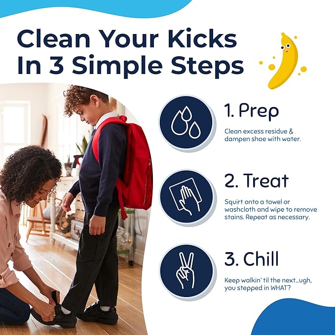 Miss Mouth's Messy Eater Stain Treater and Messy Steppers Shoe Cleaner Magic Duo - Stain Remover for Clothes, Carpet, Upholstery and Shoe Cleaner for Sneakers, Leather, Cloth, Mesh